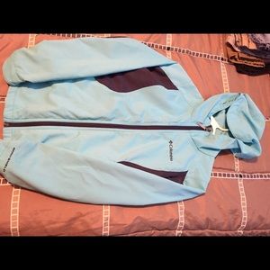 Turquoise Columbia fall jacket